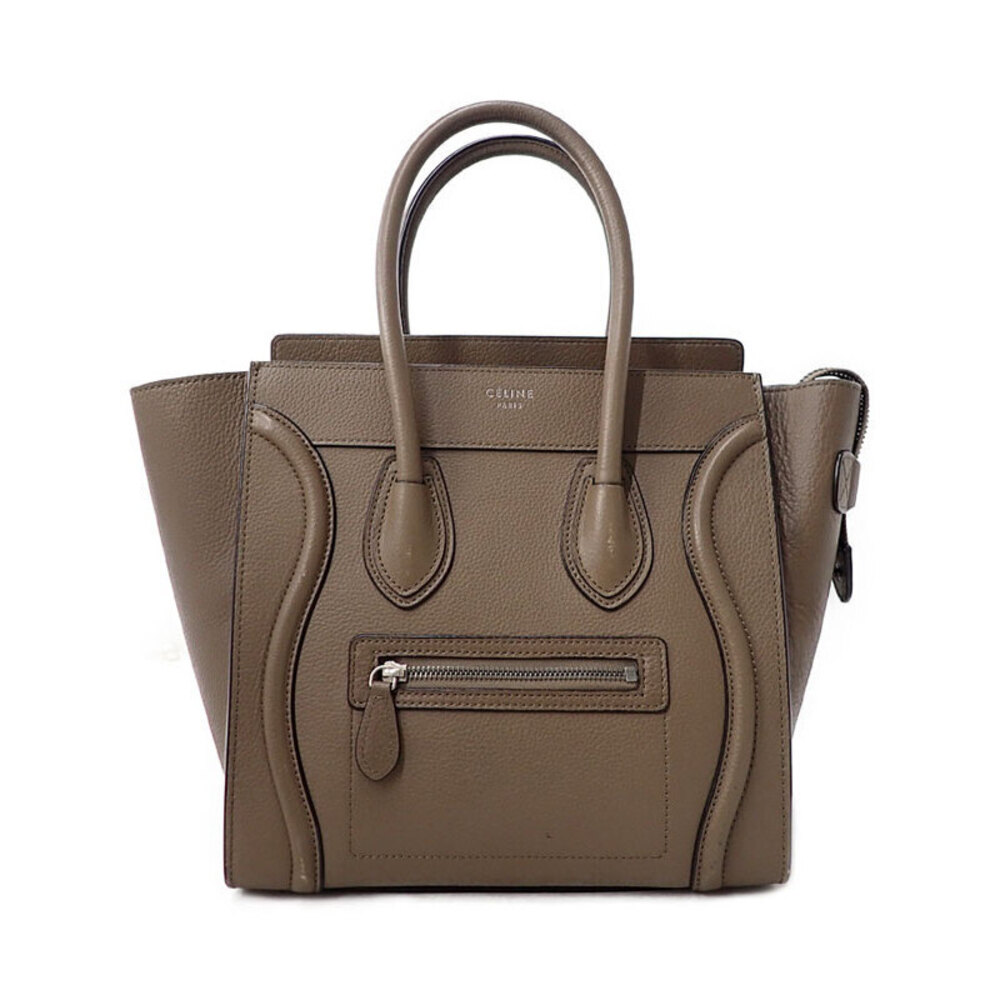 Celine Shopper Tote Shoulder Leather Calfskin Handbag - Picture 1 of 9